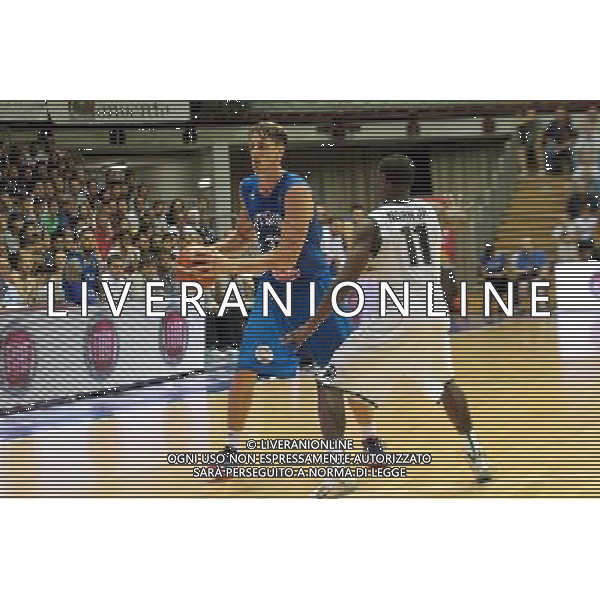 29-08-2015 TORNEO INTERNAZIONALE DI BASKET ITALIA MICHIGAN UNIVERSITY A TRIESTE NELLA FOTO ACHILLE POLONARA FOTO PAOLA GARBUIO-AG ALDO LIVERANI SAS
