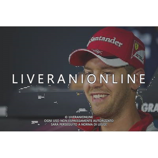 Sebastian Vettel (GER) Ferrari in the FIA Press Conference. 03.09.2015. Formula 1 World Championship, Rd 12, Italian Grand Prix, Monza, Italy, Preparation Day. AG ALDO LIVERANI SAS ONLY ITALY