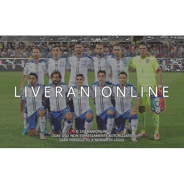 Qualificazioni ai Campionati Europei di Calcio UEFA Francia 2016 Gruppo H Firenze - 03.09.2015 Italia-Malta Nella Foto:italia squadra formazione bertolacci,gabbiadini,pelle\',chiellini,bonucci,buffon,eder,pirlo,verratti,darmian,pasqual /Ph.Vitez-Ag. Aldo Liverani
