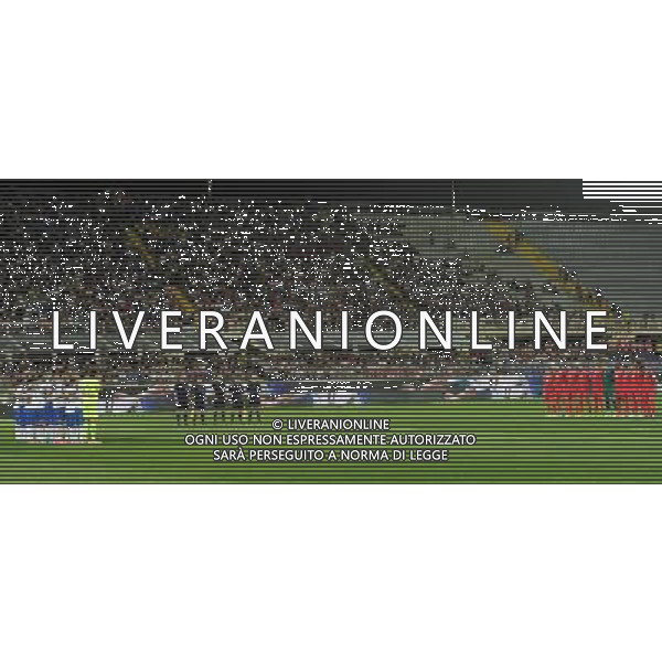 Qualificazioni ai Campionati Europei di Calcio UEFA Francia 2016 Gruppo H Firenze - 03.09.2015 Italia-Malta Nella Foto:minuto di silenzio per i migranti deceduti /Ph.Vitez-Ag. Aldo Liverani