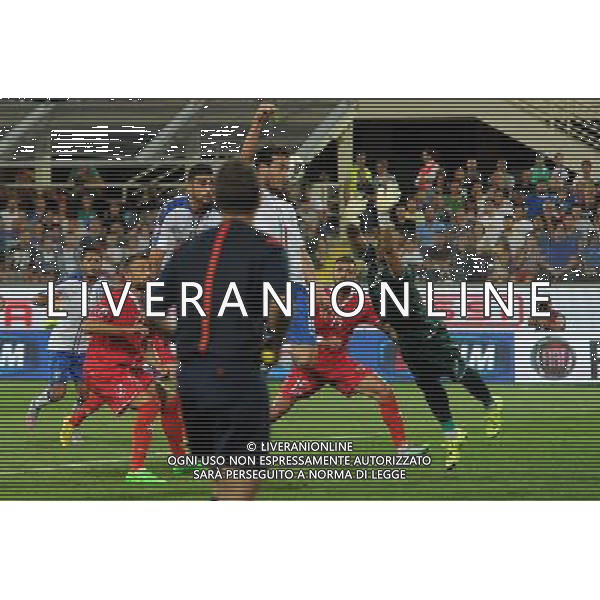 Qualificazioni ai Campionati Europei di Calcio UEFA Francia 2016 Gruppo H Firenze - 03.09.2015 Italia-Malta Nella Foto: il gol di graziano pelle\' del 1-0 /Ph.Vitez-Ag. Aldo Liverani