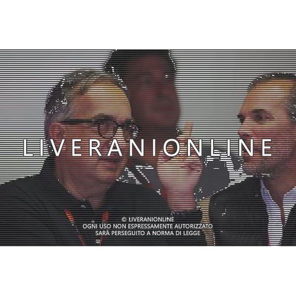 Sergio Marchionne (ITA), Ferrari President and CEO of Fiat Chrysler Automobiles (Left). 05.09.2015. Formula 1 World Championship, Rd 12, Italian Grand Prix, Monza, Italy, Qualifying Day. AG ALDO LIVERANI SAS ONLY ITALY
