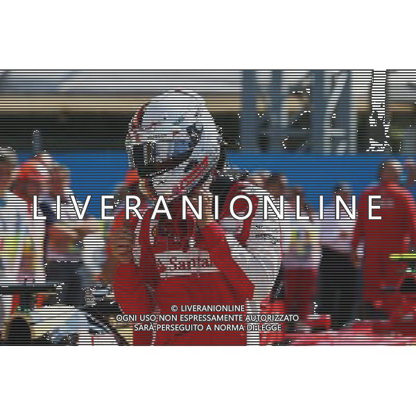 Sebastian Vettel (GER) Ferrari in parc ferme. 05.09.2015. Formula 1 World Championship, Rd 12, Italian Grand Prix, Monza, Italy, Qualifying Day. AG ALDO LIVERANI SAS ONLY ITALY