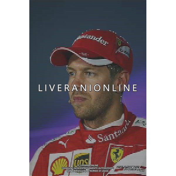 Sebastian Vettel (GER) Ferrari in the FIA Press Conference. 05.09.2015. Formula 1 World Championship, Rd 12, Italian Grand Prix, Monza, Italy, Qualifying Day. AG ALDO LIVERANI SAS ONLY ITALY