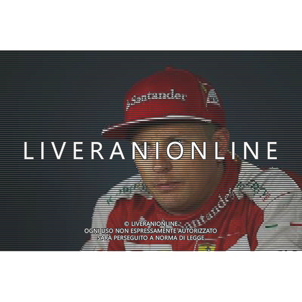 Kimi Raikkonen (FIN) Ferrari in the FIA Press Conference. 05.09.2015. Formula 1 World Championship, Rd 12, Italian Grand Prix, Monza, Italy, Qualifying Day. AG ALDO LIVERANI SAS ONLY ITALY