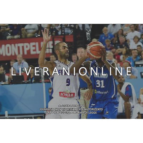 Tony Parker / Jamar Wilson - 05.09.2015 - France / Finlande - Euro Basket 2015 -Montpellier Photo : Alexandre Dimou / Icon Sport AG ALDO LIVERANI SAS ONLY ITALY