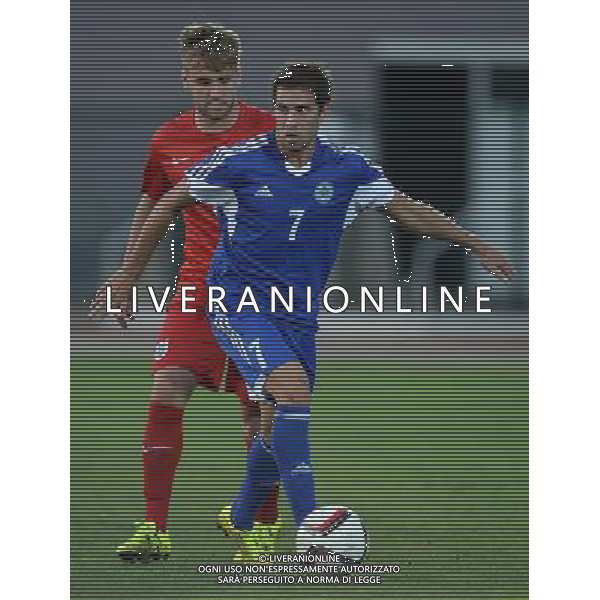 Qualificazioni ai Campionati Europei di Calcio UEFA Francia 2016 Gruppo E Serravalle (Repubblica di San Marino) - 05.09.2015 San Marino-Inghilterra Nella Foto:Hirsch Jose\' /Ph.Vitez-Ag. Aldo Liverani