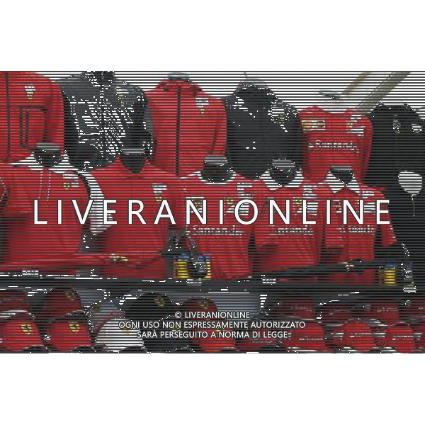 Ferrari merchandise on sale. 05.09.2015. Formula 1 World Championship, Rd 12, Italian Grand Prix, Monza, Italy, Qualifying Day. AG ALDO LIVERANI SAS ONLY ITALY