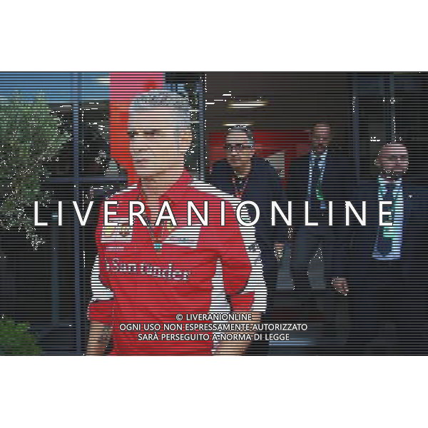 Maurizio Arrivabene (ITA) Ferrari Team Principal with Sergio Marchionne (ITA), Ferrari President and CEO of Fiat Chrysler Automobiles following. 05.09.2015. Formula 1 World Championship, Rd 12, Italian Grand Prix, Monza, Italy, Qualifying Day. AG ALDO LIVERANI SAS ONLY ITALY