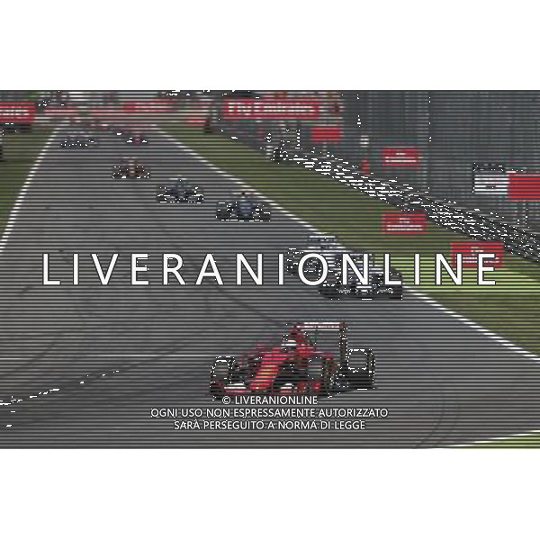 Sebastian Vettel (GER) Ferrari SF15-T. 06.09.2015. Formula 1 World Championship, Rd 12, Italian Grand Prix, Monza, Italy, Race Day. AG ALDO LIVERANI SAS ONLY ITALY
