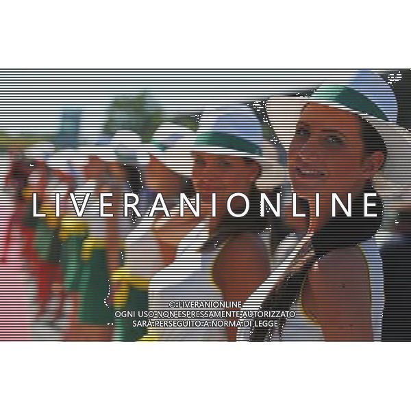 Grid girls on the drivers parade. 06.09.2015. Formula 1 World Championship, Rd 12, Italian Grand Prix, Monza, Italy, Race Day. AG ALDO LIVERANI SAS ONLY ITALY