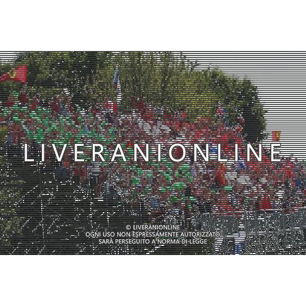 Fans in the grandstand. 06.09.2015. Formula 1 World Championship, Rd 12, Italian Grand Prix, Monza, Italy, Race Day. AG ALDO LIVERANI SAS ONLY ITALY