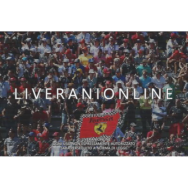 Fans in the grandstand. 06.09.2015. Formula 1 World Championship, Rd 12, Italian Grand Prix, Monza, Italy, Race Day. AG ALDO LIVERANI SAS ONLY ITALY