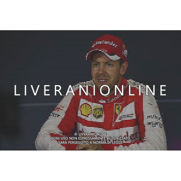 Sebastian Vettel (GER) Ferrari in the FIA Press Conference. 06.09.2015. Formula 1 World Championship, Rd 12, Italian Grand Prix, Monza, Italy, Race Day. AG ALDO LIVERANI SAS ONLY ITALY