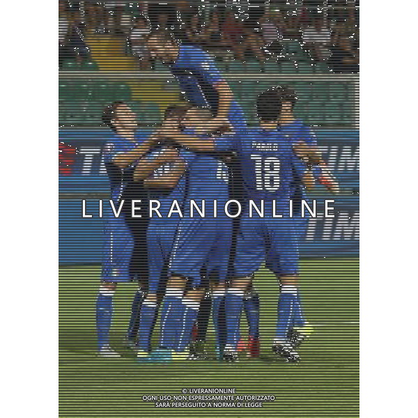 6-9-15 Palermo : italia - bulgaria Qualificazioni europei 2016 Nella foto: esultanza dopo il gol di de rossi GIUSEPPE SERGI/AG ALDO LIVERANI SAS 