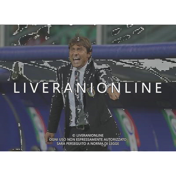 6-9-15 Palermo : italia - bulgaria Qualificazioni europei 2016 Nella foto: conte in panchina GIUSEPPE SERGI/AG ALDO LIVERANI SAS 