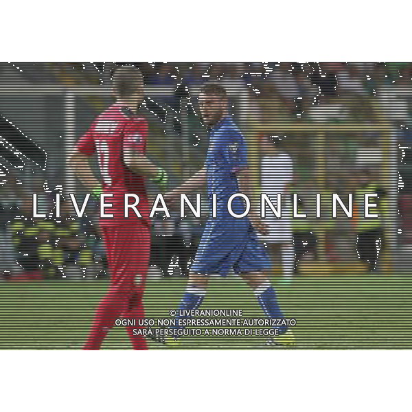 6-9-15 Palermo : italia - bulgaria Qualificazioni europei 2016 Nella foto: de rossi lascia il campo per espulsione GIUSEPPE SERGI/AG ALDO LIVERANI SAS 