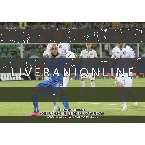 6-9-15 Palermo : italia - bulgaria Qualificazioni europei 2016 Nella foto: zaza anticipato in area da aleksandrov GIUSEPPE SERGI/AG ALDO LIVERANI SAS 