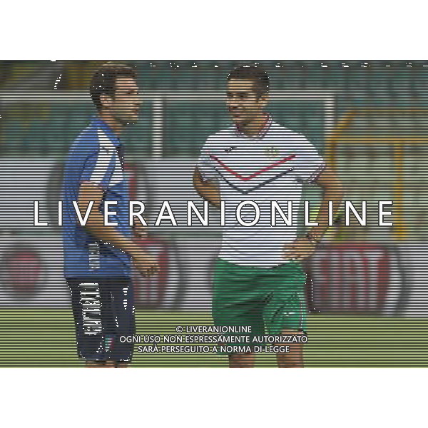 6-9-15 Palermo : italia - bulgaria Qualificazioni europei 2016 Nella foto: i due giocatori del palermo vazquez e chochev GIUSEPPE SERGI/AG ALDO LIVERANI SAS 