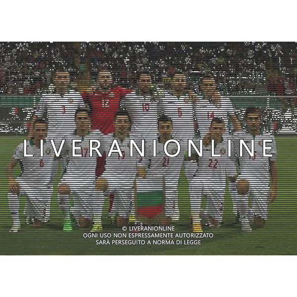 6-9-15 Palermo : italia - bulgaria Qualificazioni europei 2016 Nella foto: la formazione della bulgaria GIUSEPPE SERGI/AG ALDO LIVERANI SAS 