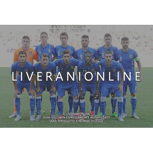 Qualificazioni ai Campionati Europei UEFA Under 21 Gruppo 2 Reggio Emilia - 08.09.2015 Italia-Slovenia Nella Foto:italia squadra formazione cragno,conti,murru,mandragora,rugani,romagnoli,cataldi,benassi,monachello,bernardeschi,boateng /Ph.Vitez-Ag. Aldo Liverani