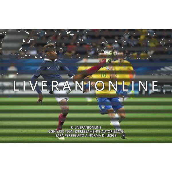 Presnel KIMPEMBE / FELIPE ANDERSON - 08.09.2015 - France / Bresil - Espoirs - Match amical 2015 Photo : Dave Winter / Icon Sport AG ALDO LIVERANI SAS ONLY ITALY