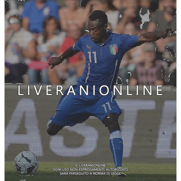 Qualificazioni ai Campionati Europei UEFA Under 21 Gruppo 2 Reggio Emilia - 08.09.2015 Italia-Slovenia Nella Foto:Boateng Kingsley /Ph.Vitez-Ag. Aldo Liverani
