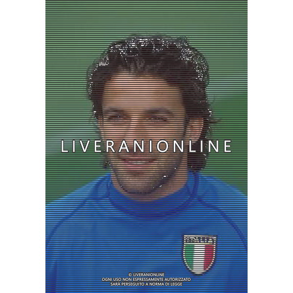 NAZIONALE ITALIANA CALCIO 2001/2002 NELLA FOTO DEL PIERO ALESSANDRO FOTOSERVIZIO ALDO LIVERANI