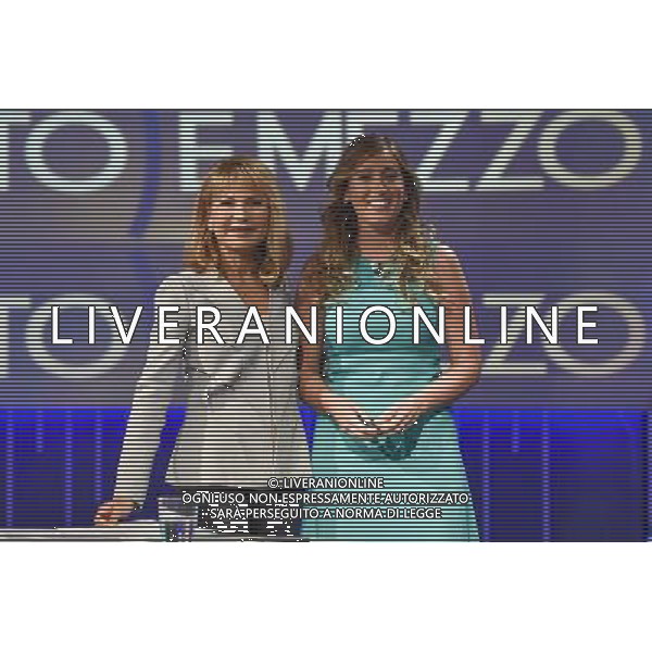 Roma - 08/09/2015 - Studi La7 - Trasmissione Tv â€œ Otto e mezzo \' - nella foto: Maria Elena Boschi e Lilly Gruber / Ph. Fabrizio Corradetti - ag. Aldo Liverani sas