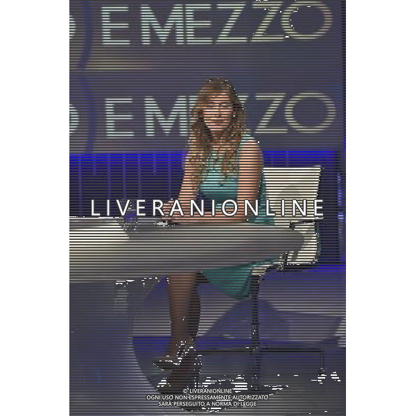 Roma - 08/09/2015 - Studi La7 - Trasmissione Tv â€œ Otto e mezzo \' - nella foto: Maria Elena Boschi / Ph. Fabrizio Corradetti - ag. Aldo Liverani sas