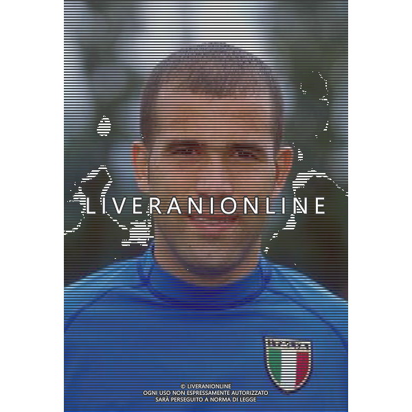 NAZIONALE ITALIANA CALCIO 2001/2002 NELLA FOTO DI BIAGIO LUIGI FOTOSERVIZIO ALDO LIVERANI