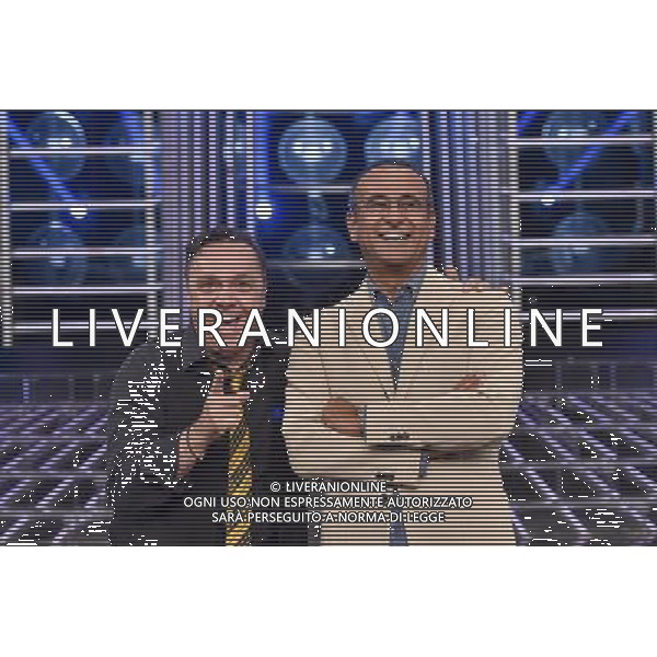 Roma - 09/09/2015 - Studio 9 Rai Studios - Trasmissione TV \' Tale e Quale Show \' - nella foto: Carlo Conti e Gabriele Cirilli / Ph. Fabrizio Corradetti - Ag. Aldo Liverani sas