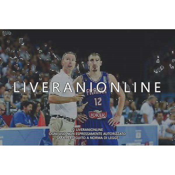 Vincent Collet / Nando De Colo - 09.09.2015 - Russie / France - Euro Basket 2015 -Montpellier Photo : Alexandre Dimou / Icon Sport AG ALDO LIVERANI SAS ONLY ITALY