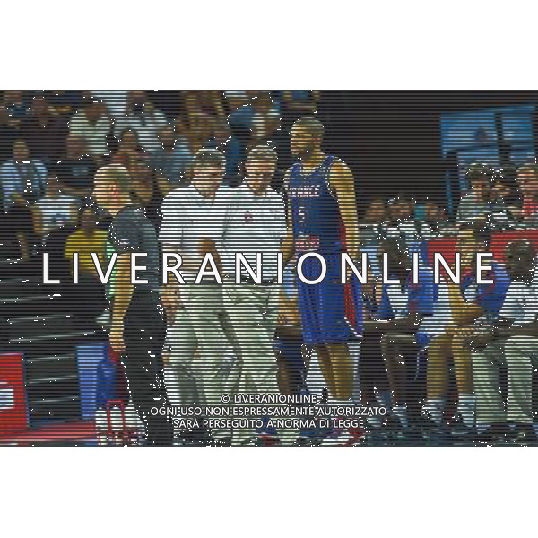 Vincent Collet / Nicolas Batum - 09.09.2015 - Russie / France - Euro Basket 2015 -Montpellier Photo : Alexandre Dimou / Icon Sport AG ALDO LIVERANI SAS ONLY ITALY