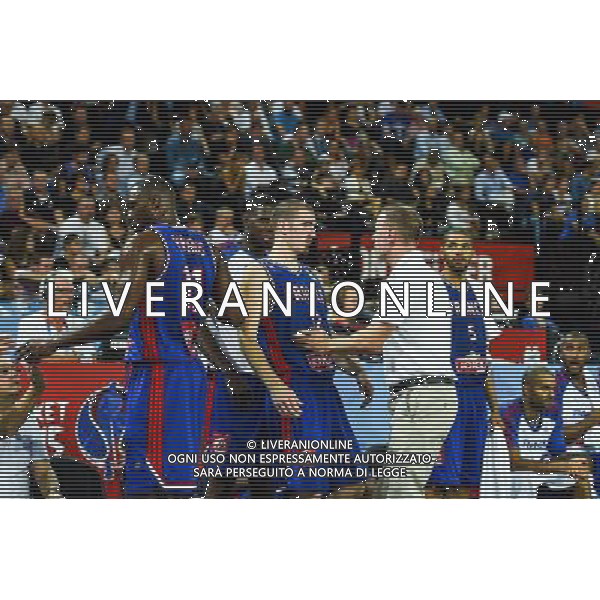 Nando De Colo / Vincent Collet - 09.09.2015 - Russie / France - Euro Basket 2015 -Montpellier Photo : Alexandre Dimou / Icon Sport AG ALDO LIVERANI SAS ONLY ITALY