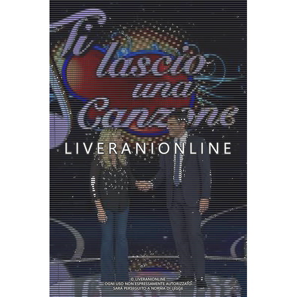 Roma - 10/09/2015 - Auditorium Rai - Presentazione trasmissione TV \' Ti lascio una canzone \' - nella foto: Antonella Clerici e Fabrizio Frizzi / Ph. Fabrizio Corradetti - Ag. Aldo Liverani sas