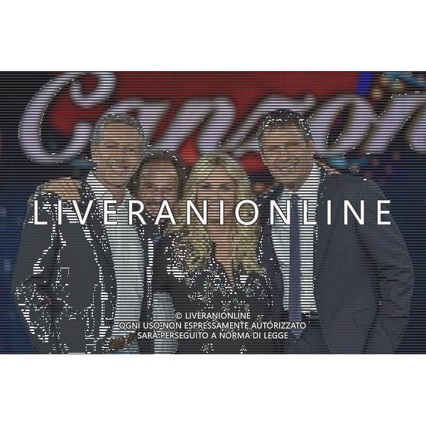 Roma - 10/09/2015 - Auditorium Rai - Presentazione trasmissione TV \' Ti lascio una canzone \' - nella foto: Massimiliano Pani Leonardo De Amicis Antonella Clerici e Fabrizio Frizzi / Ph. Fabrizio Corradetti - Ag. Aldo Liverani sas