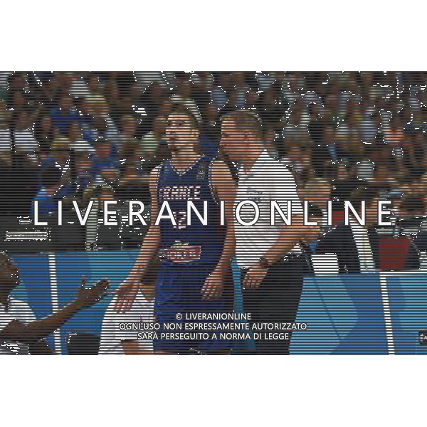 Nando De Colo / Vincent Collet - 10.09.2015 - Israel / France - Euro Basket 2015 Photo : Alexandre Dimou / Icon Sport AG ALDO LIVERANI SAS ONLY ITALY