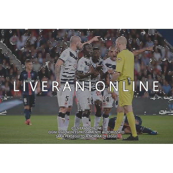 Nicolas PALLOIS / Andre POKO / Wahbi KHAZRI / Henri SAIVET / Antony GAUTIER - 11.09.2015 - PSG / Bordeaux - 5eme journee Ligue 1 Photo : Nolwenn Le Gouic / Icon Sport AG ALDO LIVERANI SAS ONLY ITALY