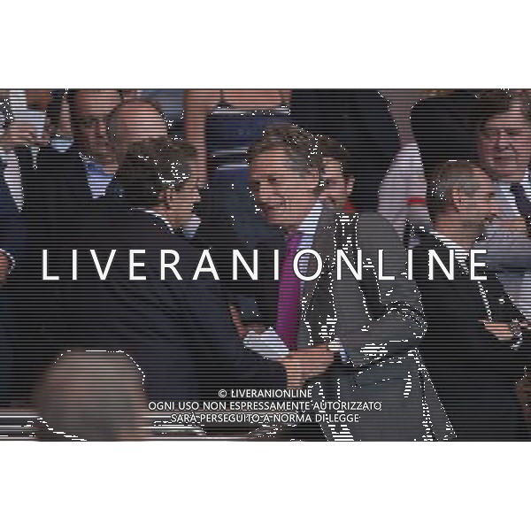 Nicolas SARKOZY / Nicolas DE TAVERNOST - 11.09.2015 - PSG / Bordeaux - 5eme journee Ligue 1 Photo : Nolwenn Le Gouic / Icon Sport AG ALDO LIVERANI SAS ONLY ITALY