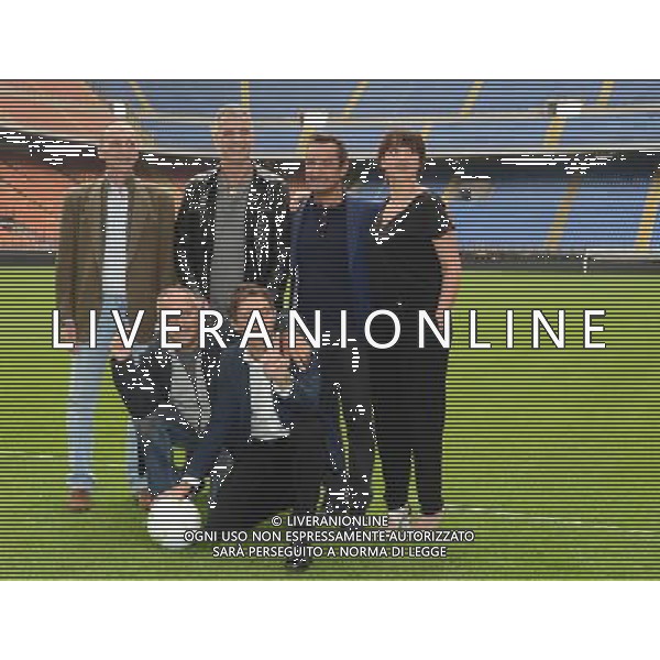 Milano stadio S.Siro photocall quelli che il calcio Nicola Savino,Gialappa\'s ,Lucia Ocone,Ubaldo Pantani FOTO ALDO GAZZANIGA-AG ALDO LIVERANI SAS