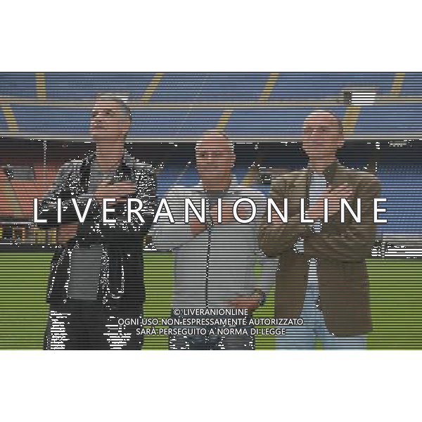 Milano stadio S.Siro photocall quelli che il calcio Gialappa\'s FOTO ALDO GAZZANIGA-AG ALDO LIVERANI SAS