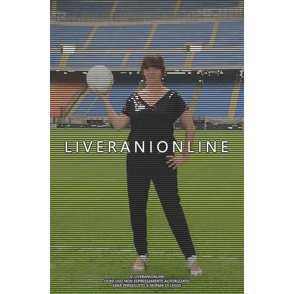 Milano stadio S.Siro photocall quelli che il calcio Lucia Ocone FOTO ALDO GAZZANIGA-AG ALDO LIVERANI SAS