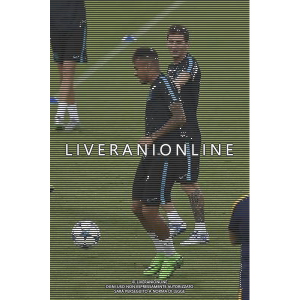 Roma - 15/09/2015 - Stadio Olimpico - Uefa Champions League 2015/2016 - Conferenza stampa e allenamento del Barcellona - nella foto: Lionel Messi e Neymar / Ph Fabrizio Corradetti - Ag. Aldo Liverani sas