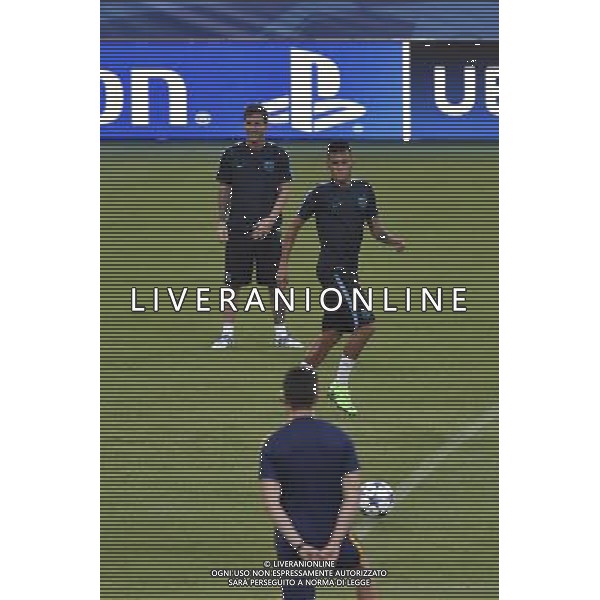 Roma - 15/09/2015 - Stadio Olimpico - Uefa Champions League 2015/2016 - Conferenza stampa e allenamento del Barcellona - nella foto: Neymar e Lionel Messi / Ph Fabrizio Corradetti - Ag. Aldo Liverani sas