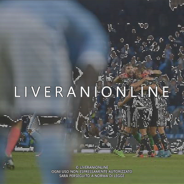 Manchester City vs Juventus Uefa Champions league Etihad Stadium Manchester 15 settembre 2015 Nella foto: abbracci esultanza Juve ©Tardito/AGENZIA ALDO LIVERANI Sas