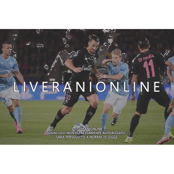 Zlatan IBRAHIMOVIC / Oscar LEWICKI - 15.09.2015 - PSG / Malmo - 1ere journee Champions League Photo : Nolwenn Le Gouic / Icon Sport /AGENZIA ALDO LIVERANI Sas - ITALY ONLY - EDITORIAL USE ONLY