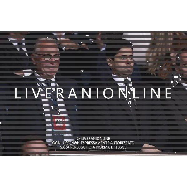 Nasser Al KHELAIFI - 15.09.2015 - PSG / Malmo - 1ere journee Champions League Photo : Nolwenn Le Gouic / Icon Sport AG ALDO LIVERANI SAS ONLY ITALY
