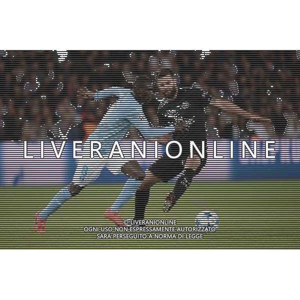 Thiago MOTTA / Enoch ADU - 15.09.2015 - PSG / Malmo - 1ere journee Champions League Photo : Nolwenn Le Gouic / Icon Sport AG ALDO LIVERANI SAS ONLY ITALY