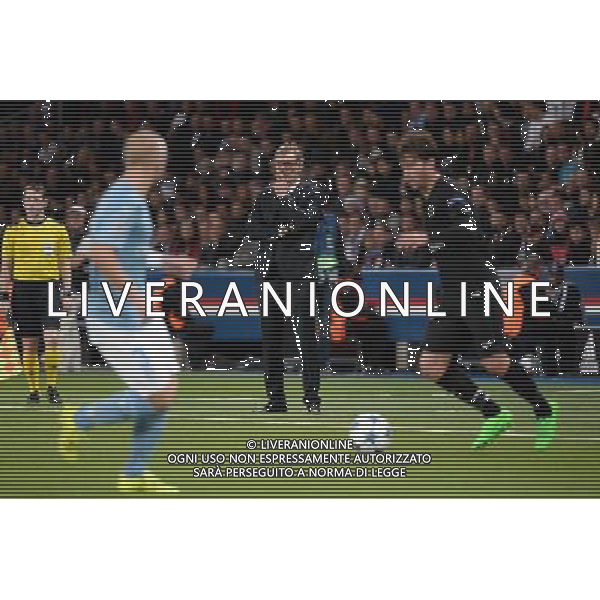 Laurent BLANC / MAXWELL - 15.09.2015 - PSG / Malmo - 1ere journee Champions League Photo : Nolwenn Le Gouic / Icon Sport AG ALDO LIVERANI SAS ONLY ITALY